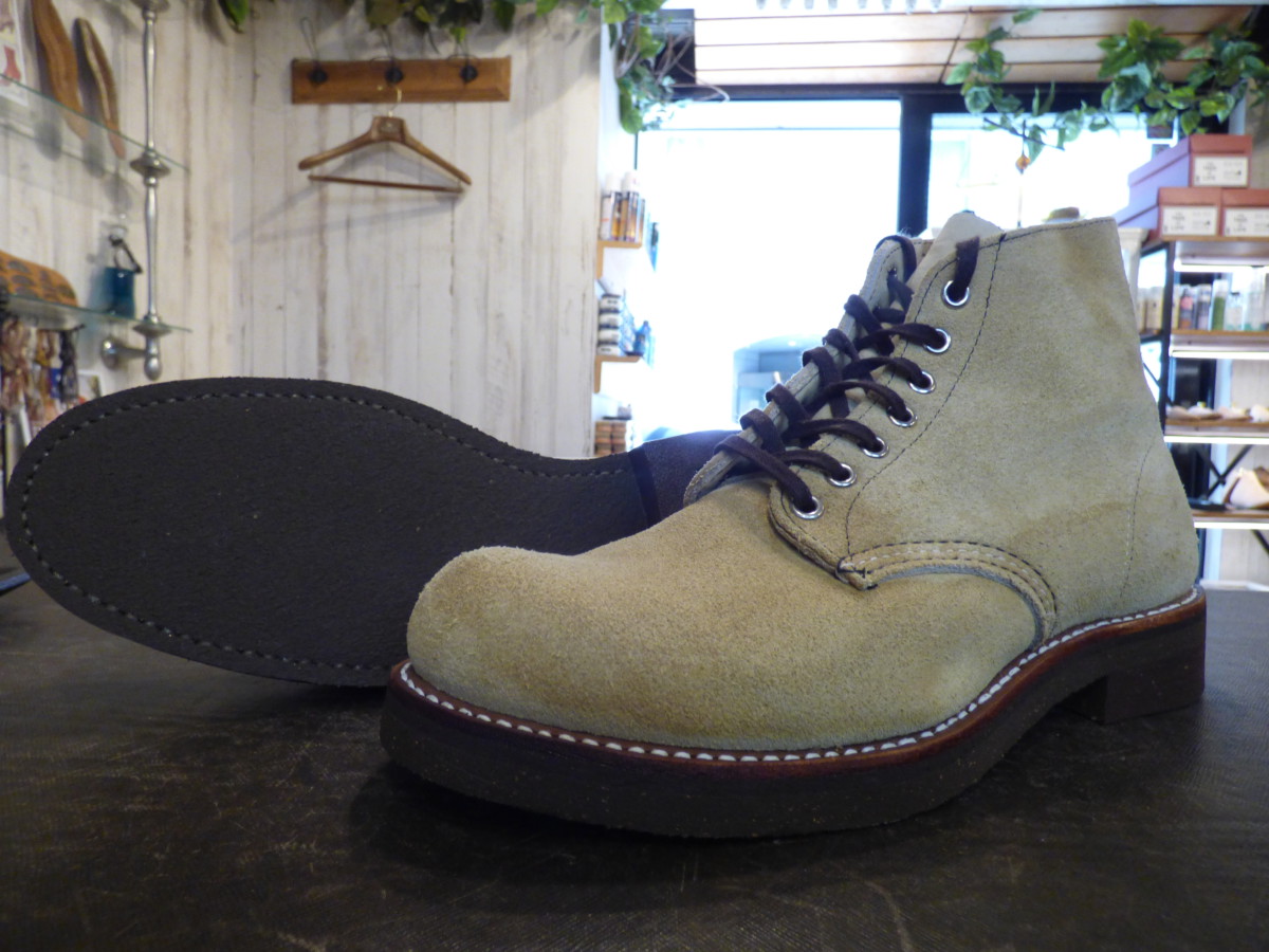 REDWING（レッドウィング）8167スエードブーツをコルクソールで