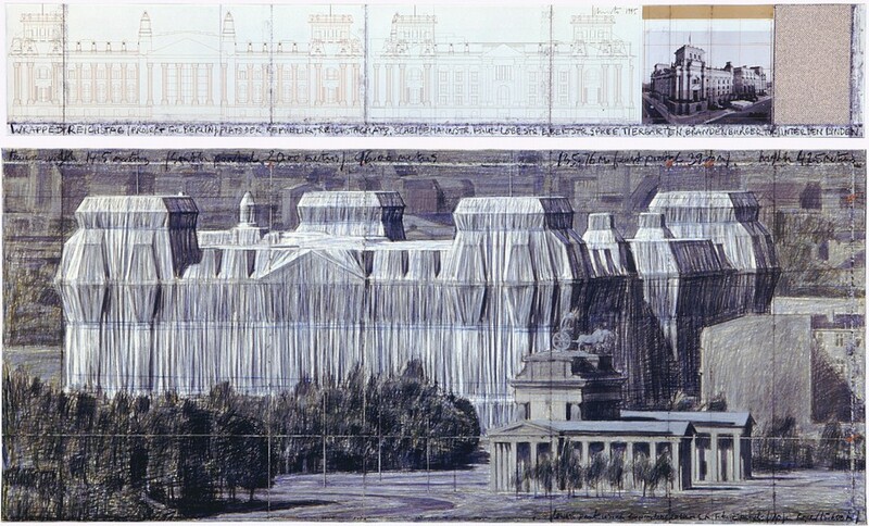 Wrapped Reichstag, Project for Berlin by Christo