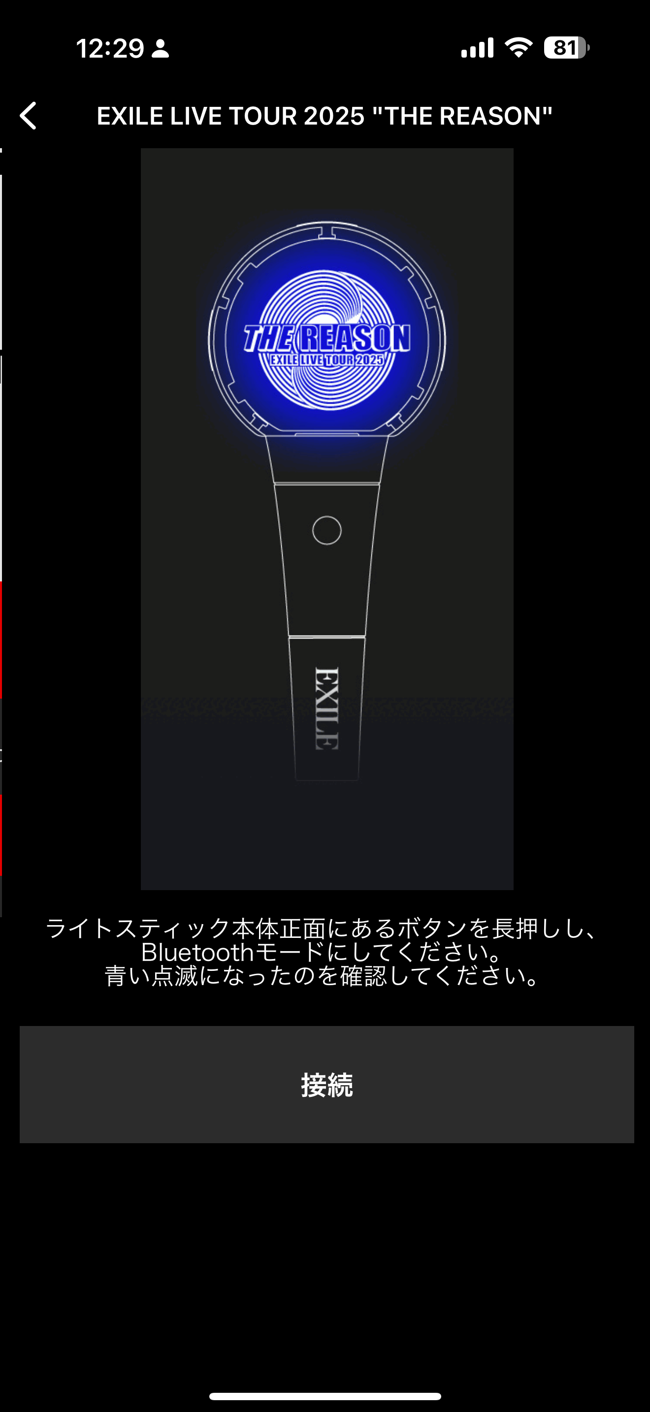 EXILE THE REASON Official Light Stick