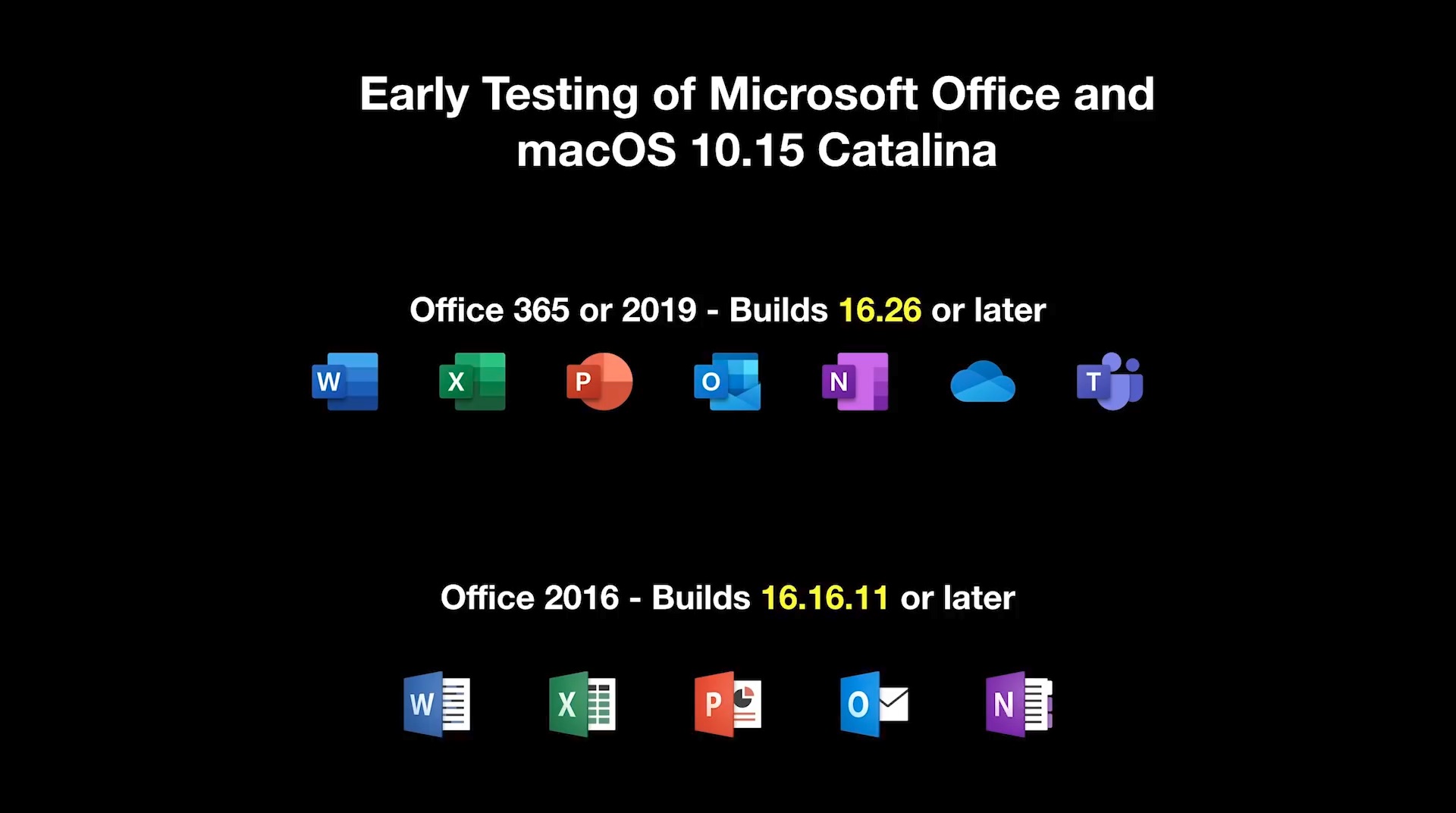 Microsoft、「Office for Mac」とmacOS 10.15 Catalinaの互換性ついて