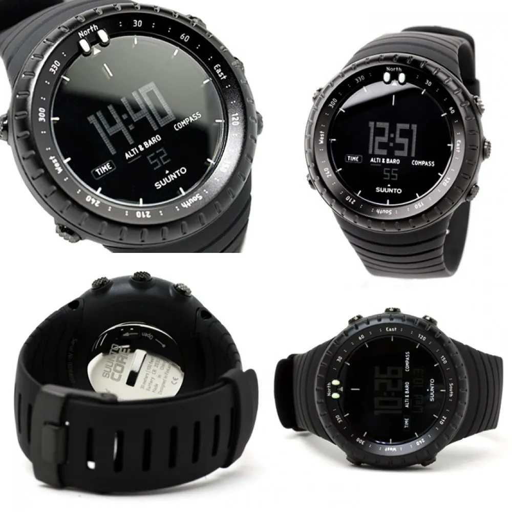 Suunto Core All Black | Reloj Outdoor con Altímetro, Barómetro y