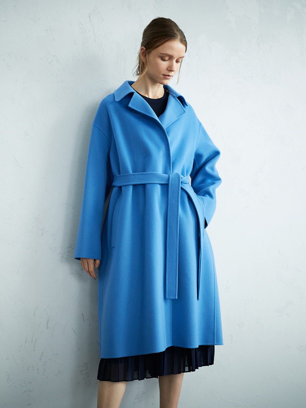 ウールダブルフェイスロングコート