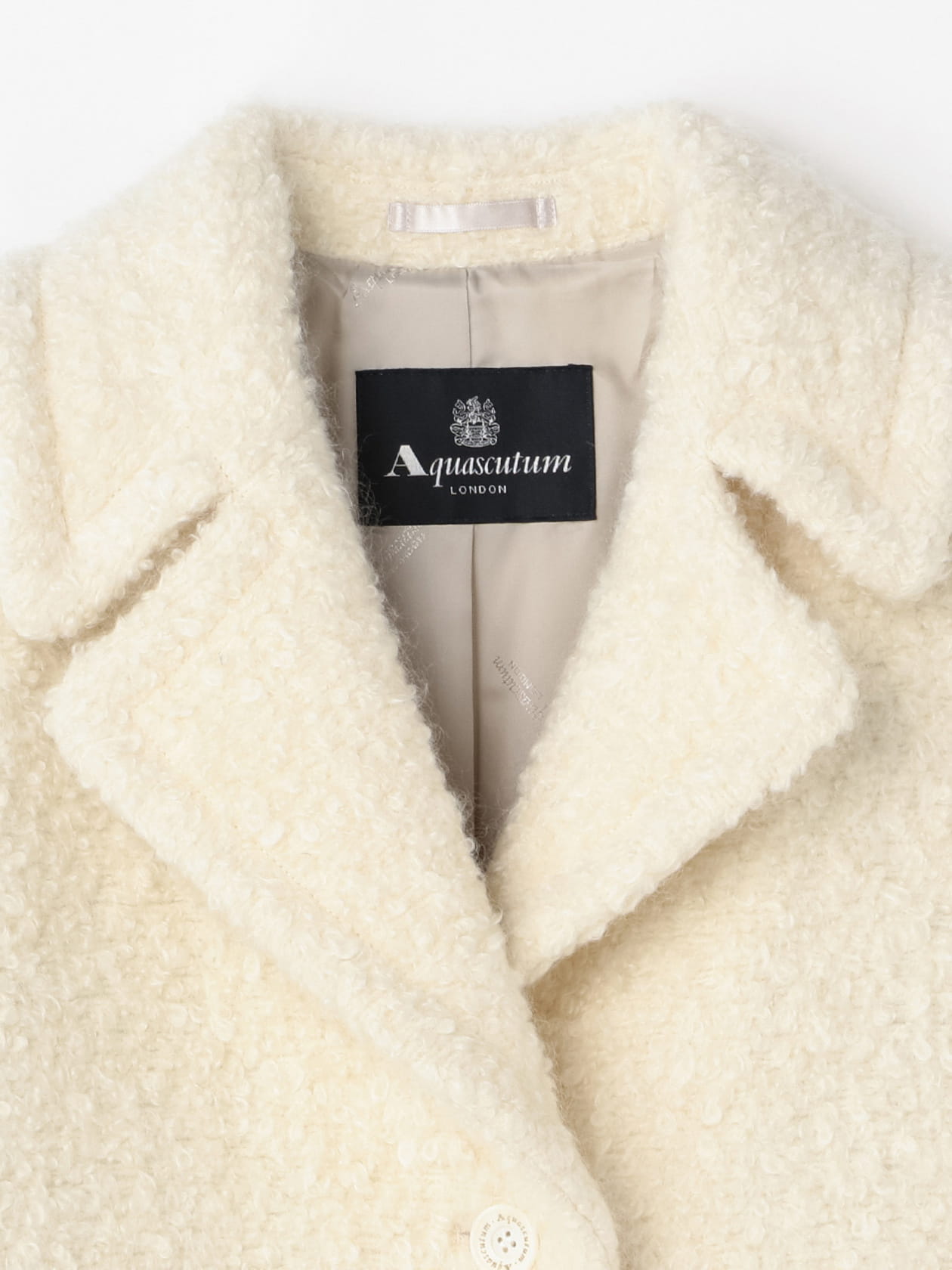 モヘア混コート