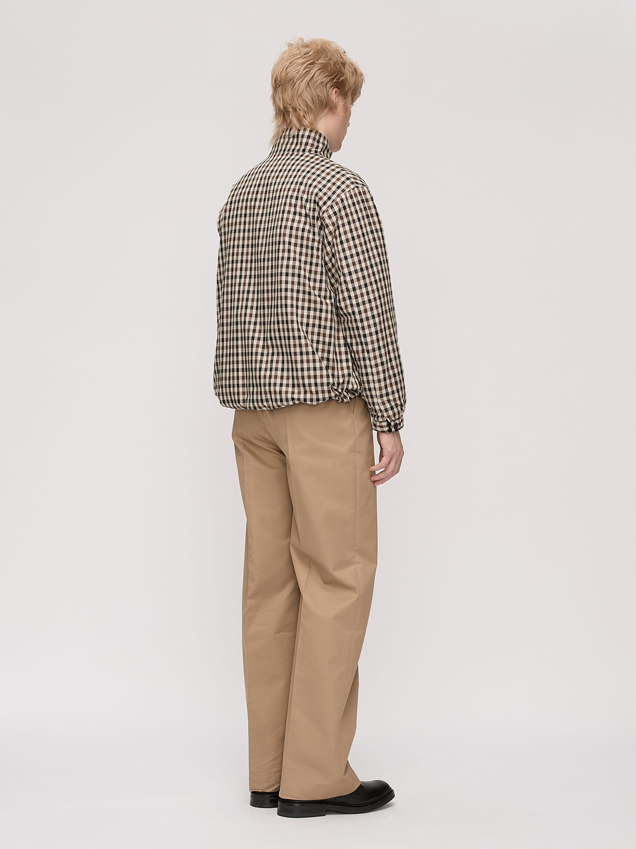 ホワイトレーベルチェック ブルゾン