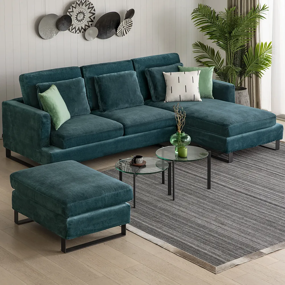 極美品】 UNICO ZIZZI(ジッジ) ソファ & オットマン グリーン 極美品