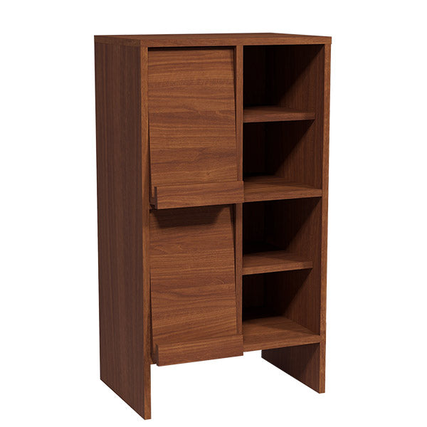 モダンキャビネット 書斎｜arne flap 2×2open縦/D40 木目