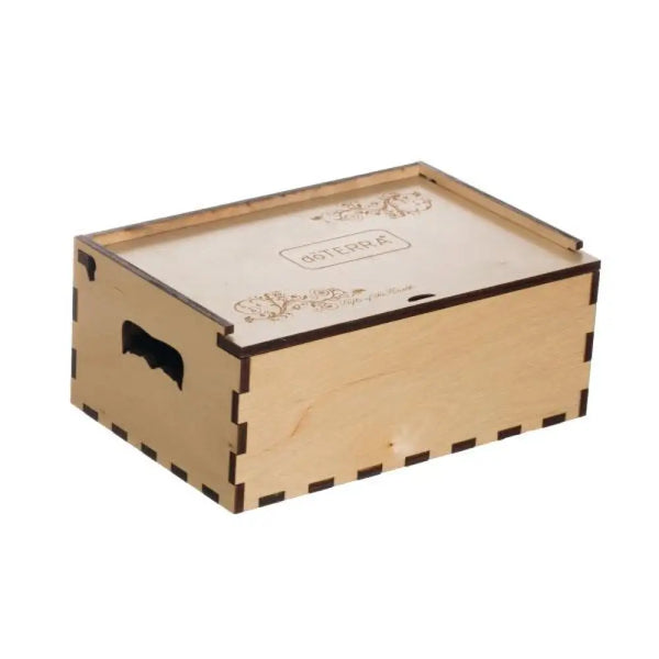 Medium dōTERRA Branded Natural Wood Essential Oil Box (Holds 36