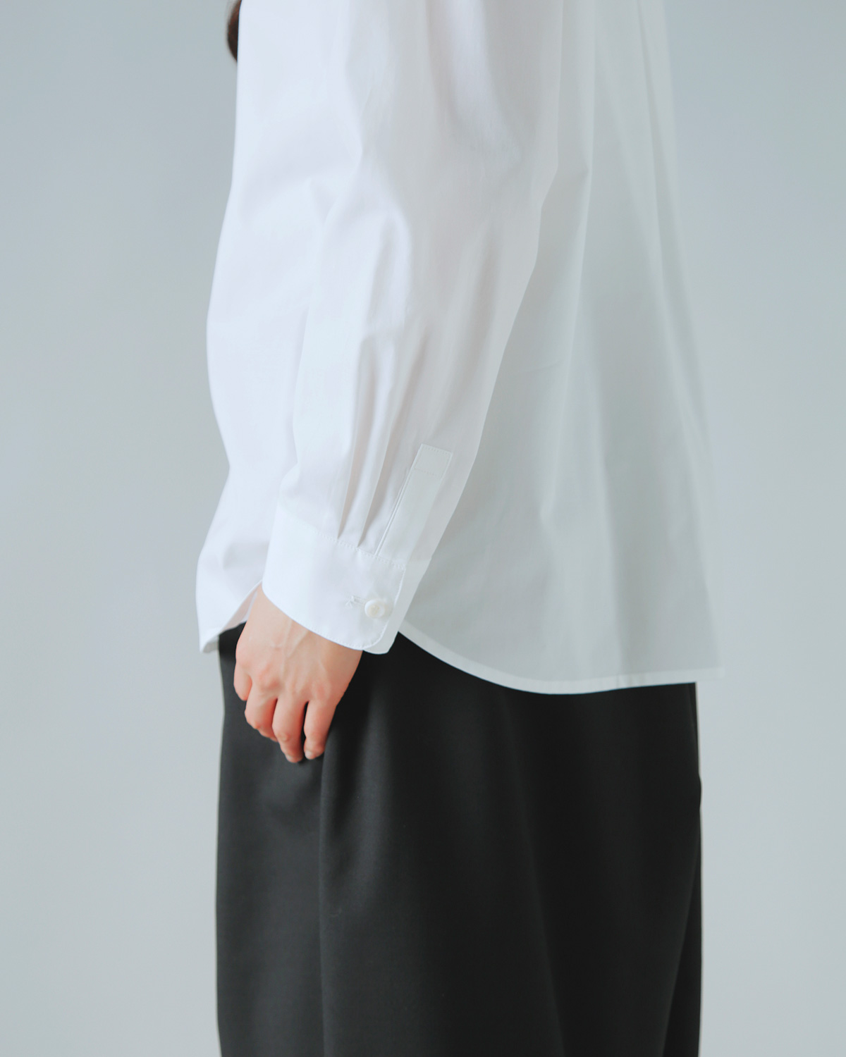 atelier naruse アトリエナルセ フォーマル コットン 丸衿 シャツ