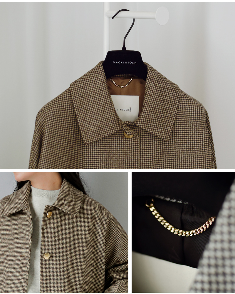 30%OFF】MACKINTOSH マッキントッシュ ウール ハンビー メタルボタン