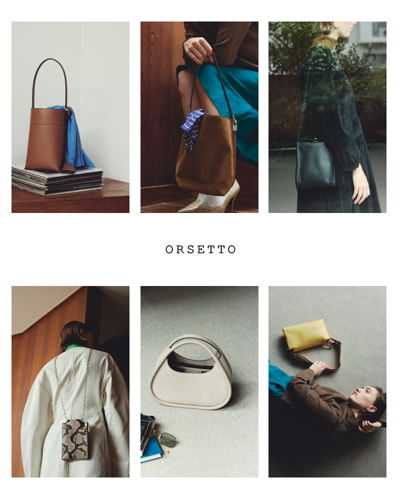ORSETTO オルセット カウレザー ナイロン2way ショルダー バッグ