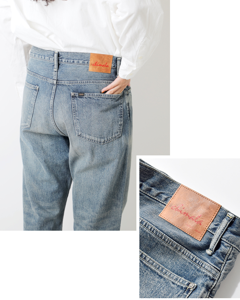 chimala チマラ 13oz セルビッチ デニム バギー カット パンツ cs40