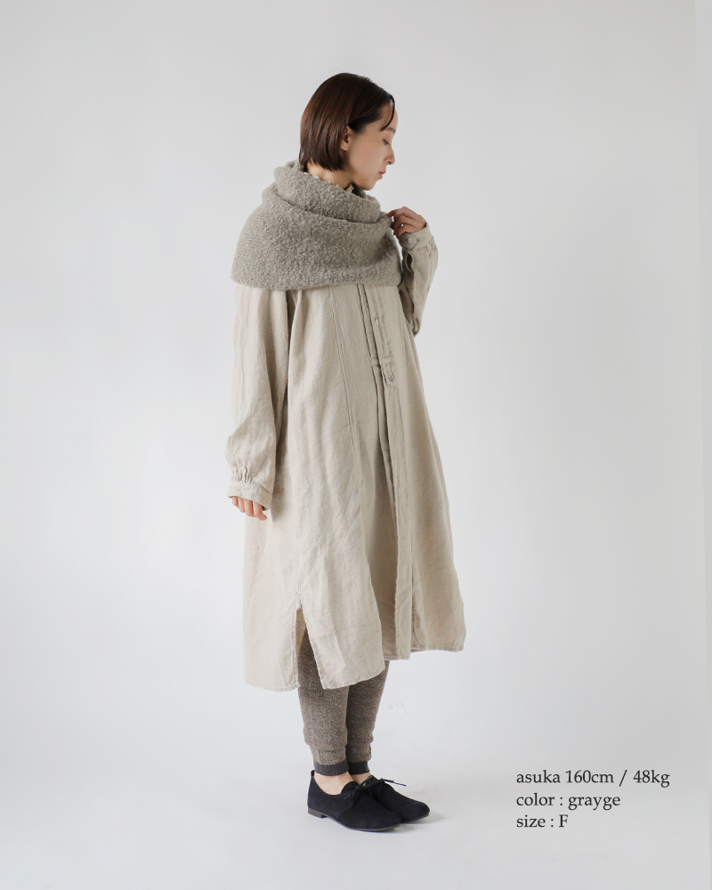 evam eva エヴァムエヴァ アルパカ ウール スヌード e253g182