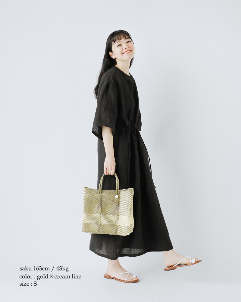 Letra レトラ メルカドバッグ S “CROSS LINE / MINI CHECK” mcheck