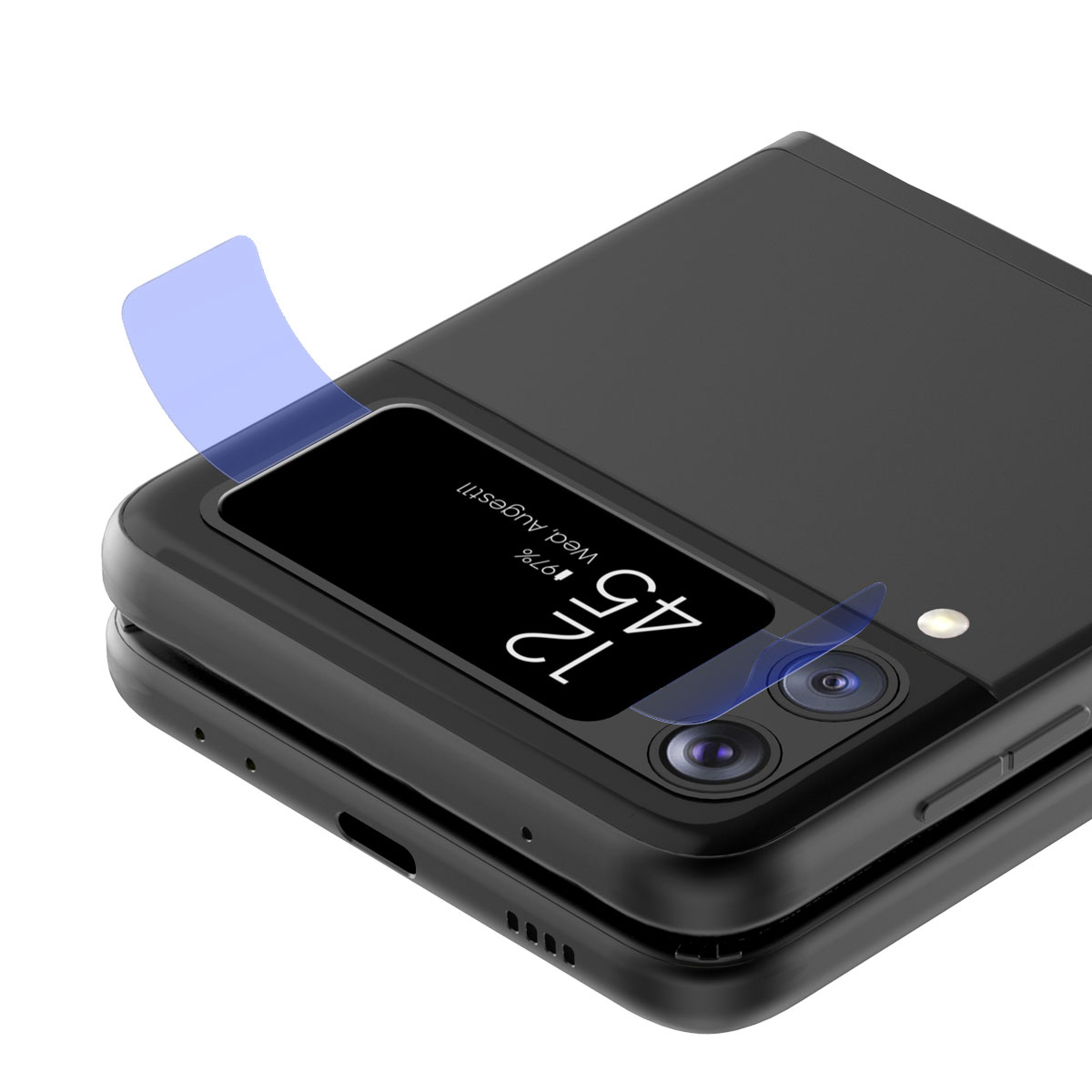 Galaxy Z Flip3 5G フィルム】CORE カバーディスプレイ用 強化ガラス