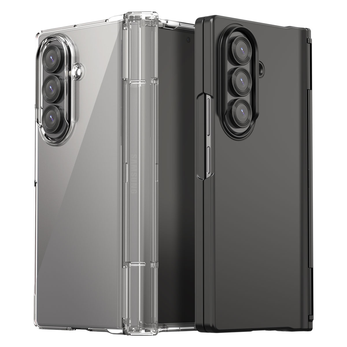 Nukin 360フルカバー クリアケース【Galaxy Z Fold7 / Fold6 / Fold5