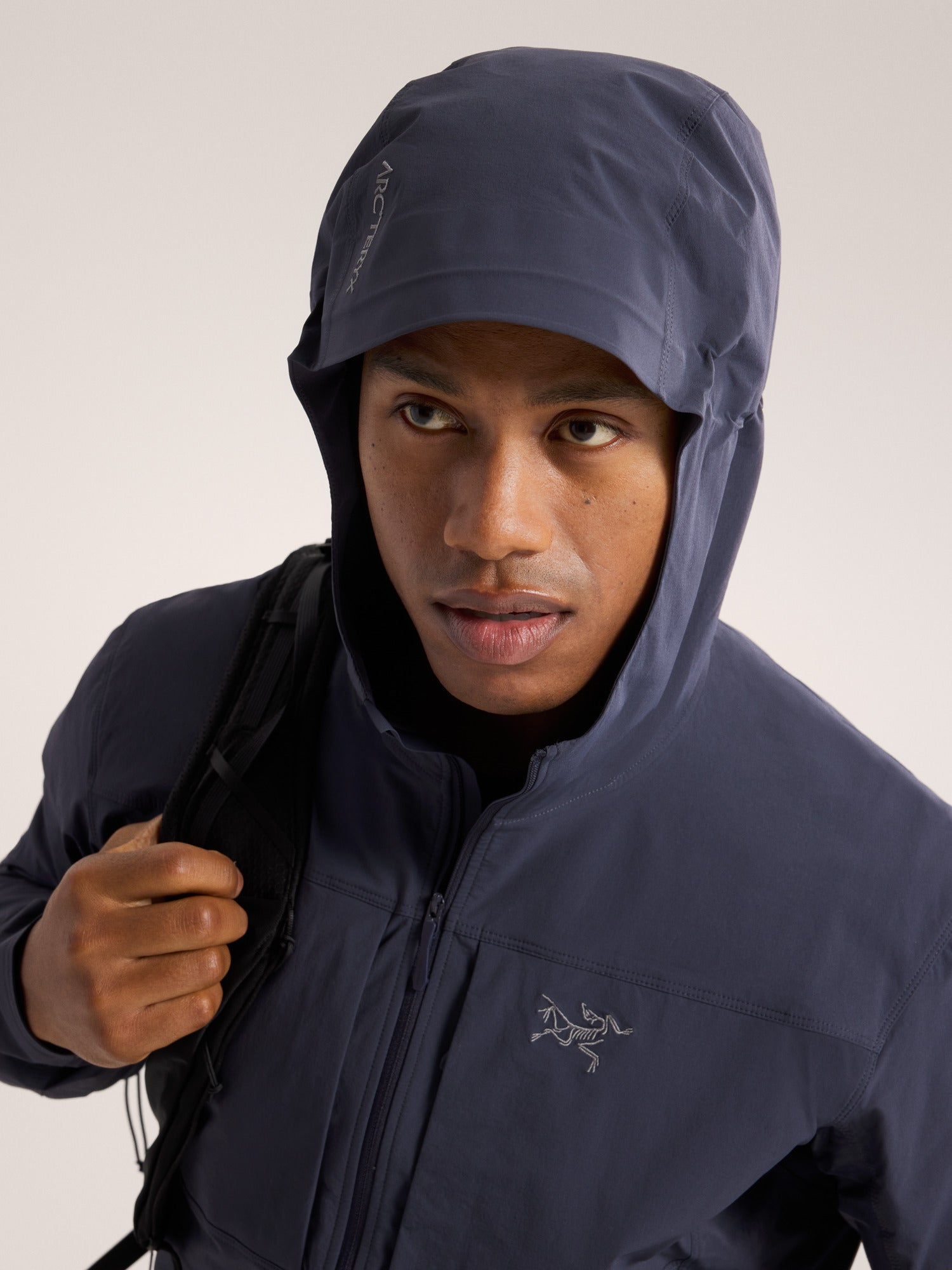 Arc'teryx Men's Breathable Gamma Lightweight Hoody Navy – Black