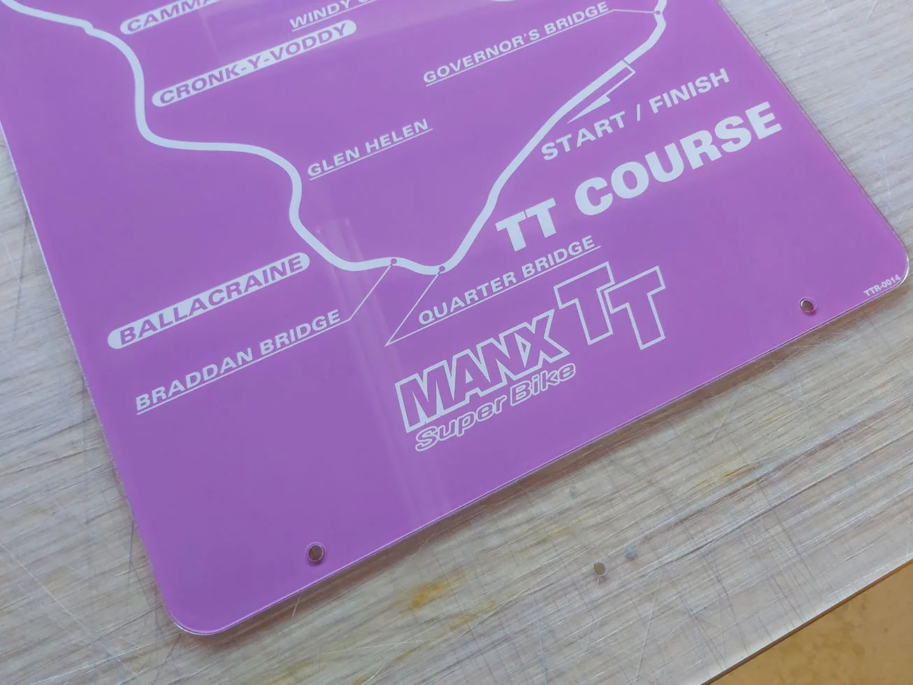 Manx TT Course Map - Arcade Art Repro