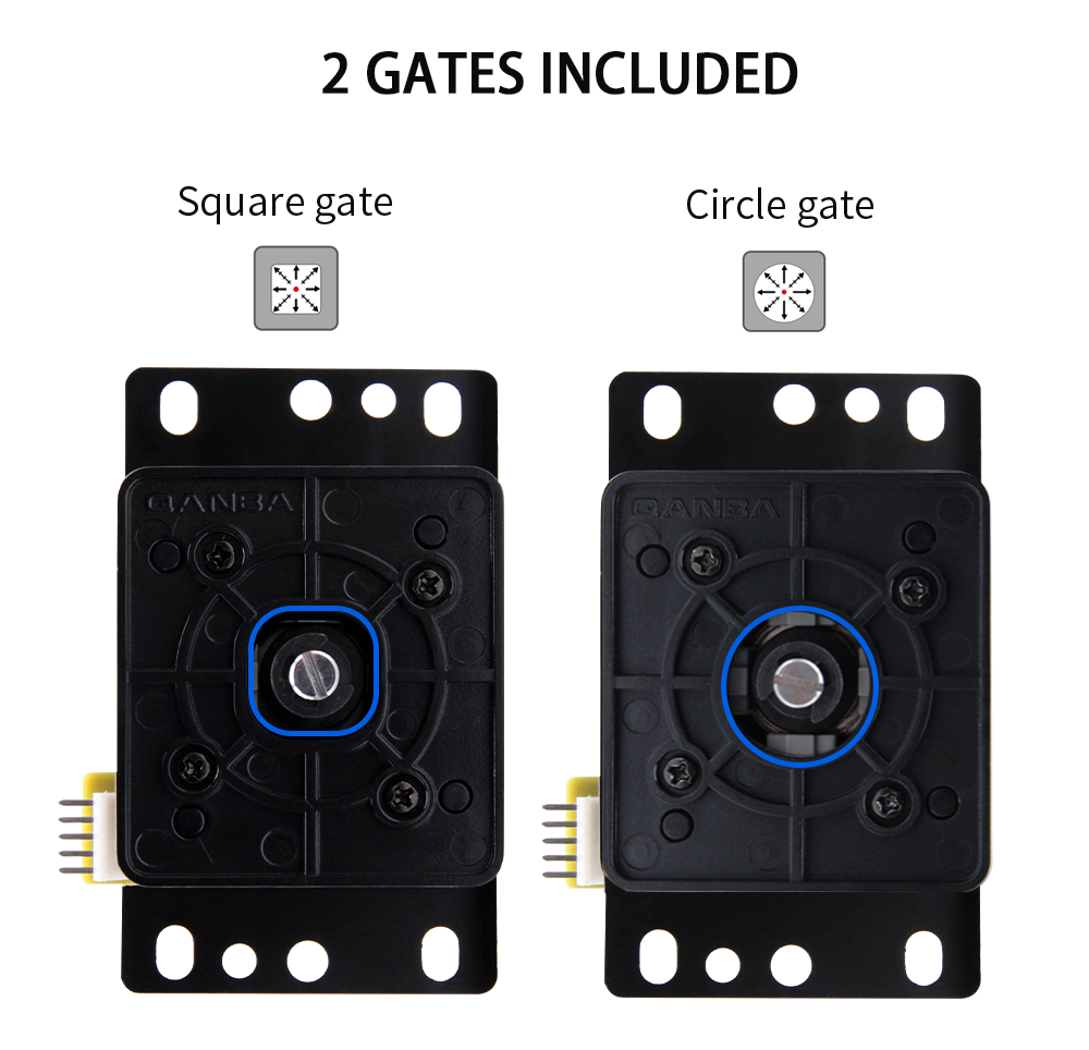 QANBA Gravity Silent Joystick [CHOOSE TYPE] – Arcade Shock