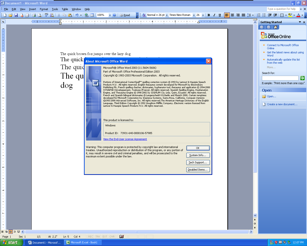 Microsoft office 2003 (English) : Microsoft : Free Download