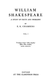 William Shakespeare Vol-i : Chambers E. K. : Free Download, Borrow