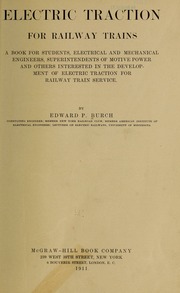 Electric traction for railway trains; a book for students