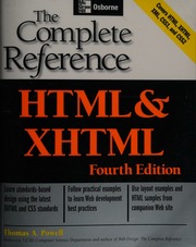 HTML & XHTML : the complete reference : Powell, Thomas A., 1968