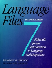 Language files : materials for an introduction to language