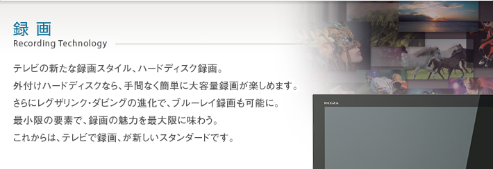 F1/録画｜テレビ｜REGZA：東芝