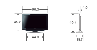 RE2・RS2/外観・仕様｜3Dテレビ・LED液晶テレビ・薄型テレビ｜REGZA：東芝