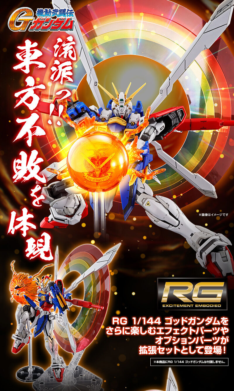 Premium Bandai Real Grade (RG) 1/144 Expansion Set for RG God