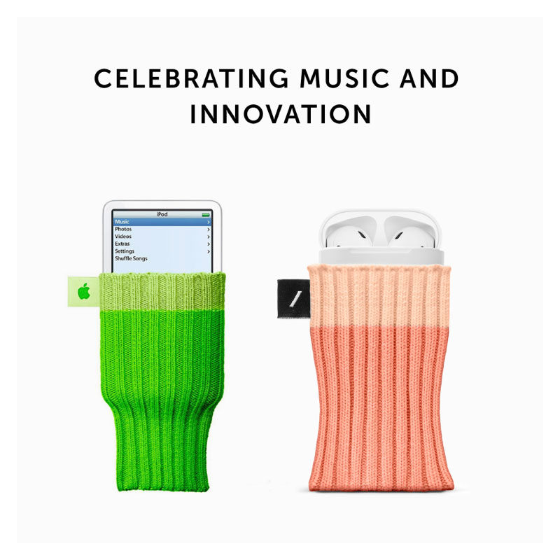 アクセサリ】「iPodソックス」にインスパイアされたAirPods収納ケース