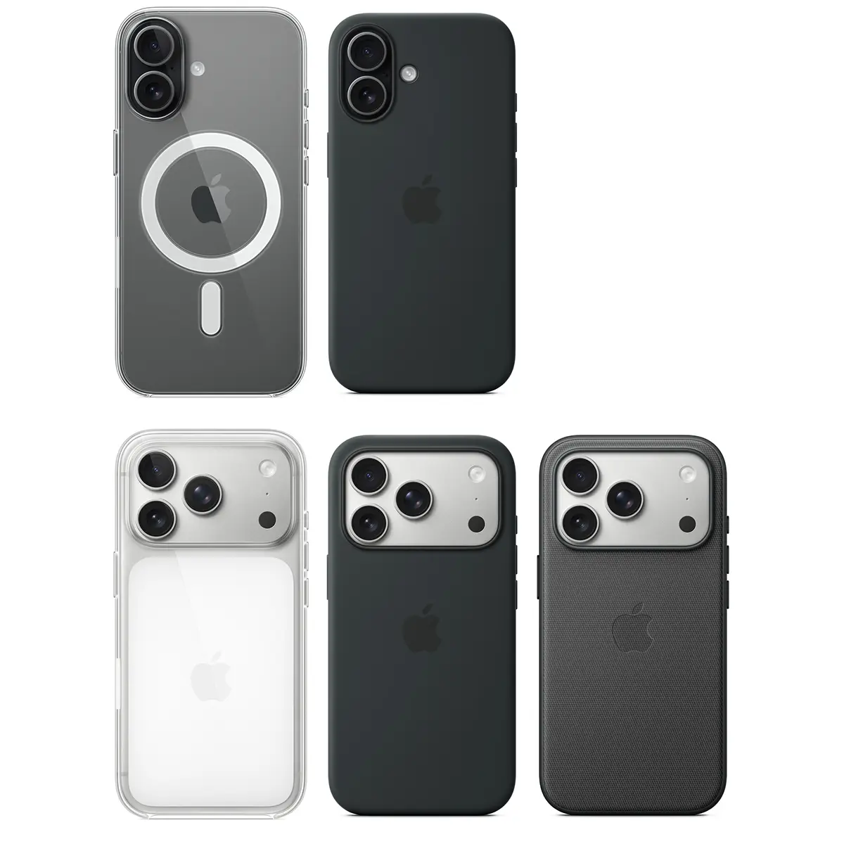 iPhone 17用、17 Pro用、17 Pro Max用のApple純正「クリアケース