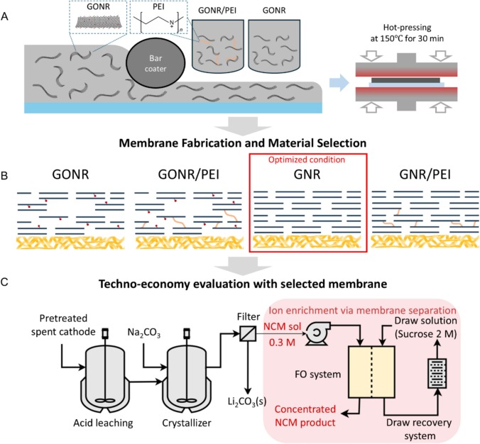 Concentrating Ni, Co, and Mn ions with graphene nanoribbon