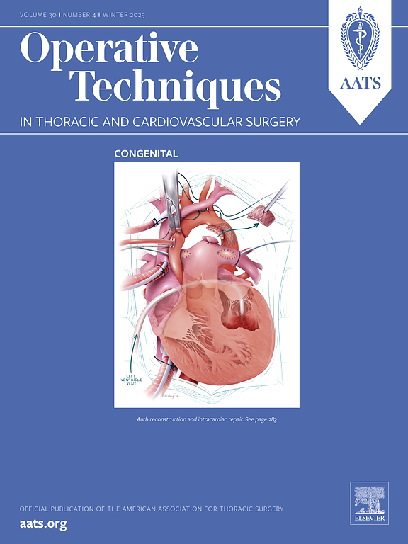 Operative Techniques in Thoracic and Cardiovascular Surgery