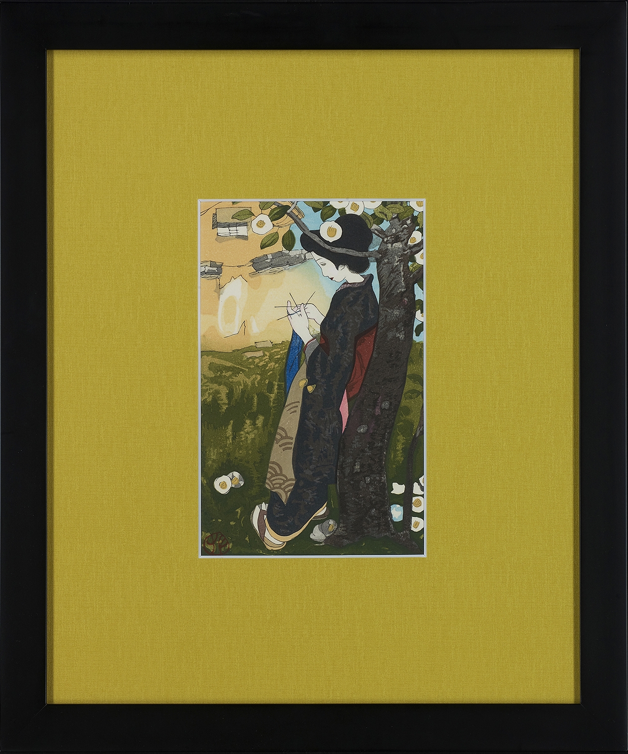 竹久夢二『 ひなた【1点限り】』 | 木版画 | 日経アート