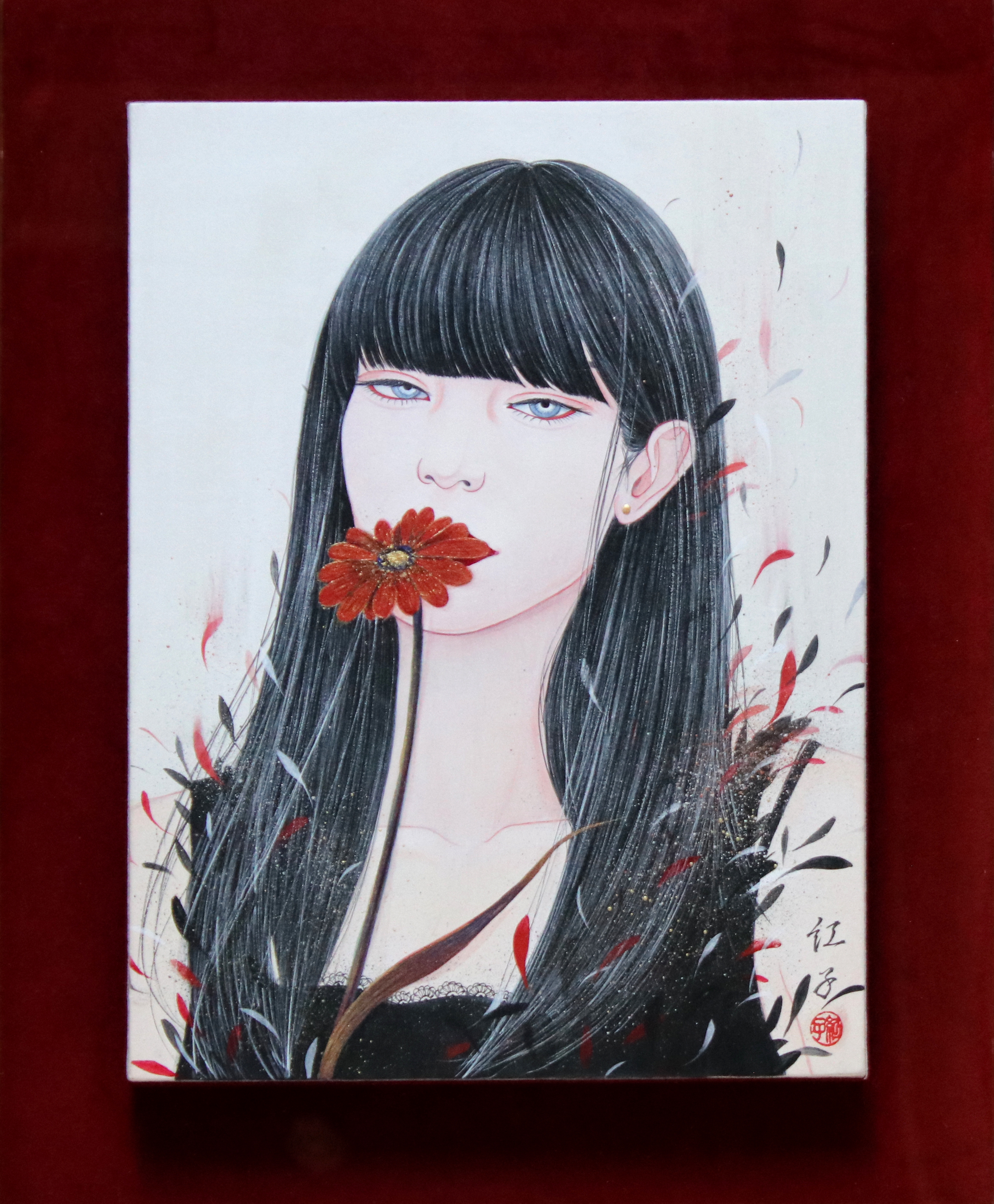 丁子紅子『 ひみつのはなし。』 | 日本画 | 日経アート