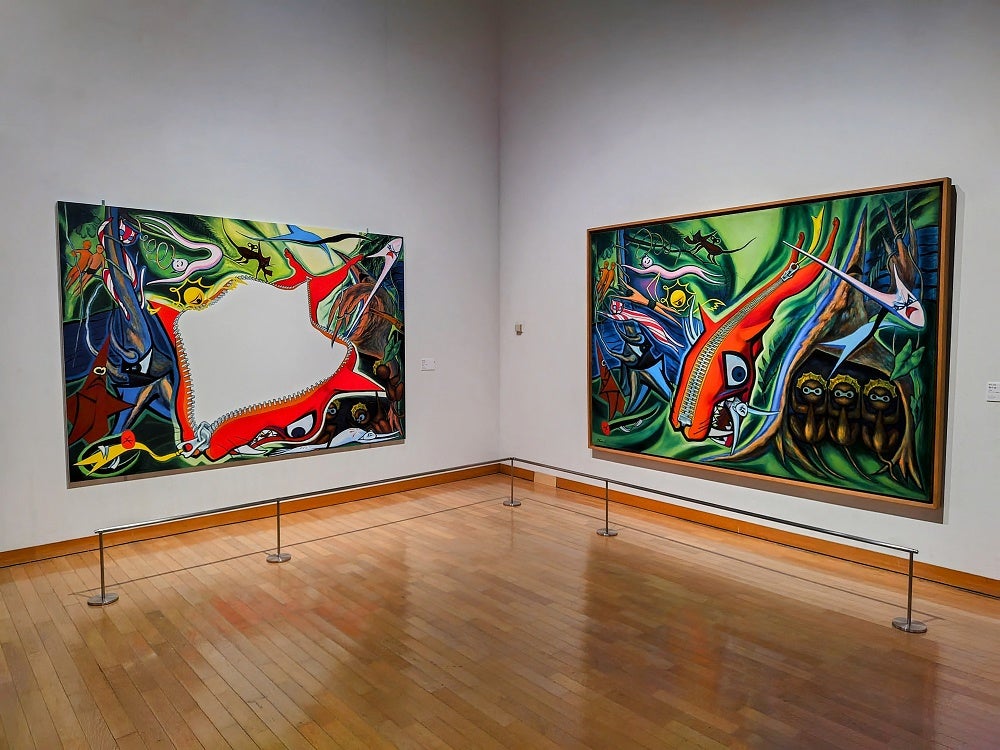 開幕】「岡本太郎に挑む 淺井裕介・福田美蘭」展 アートシーンで大活躍