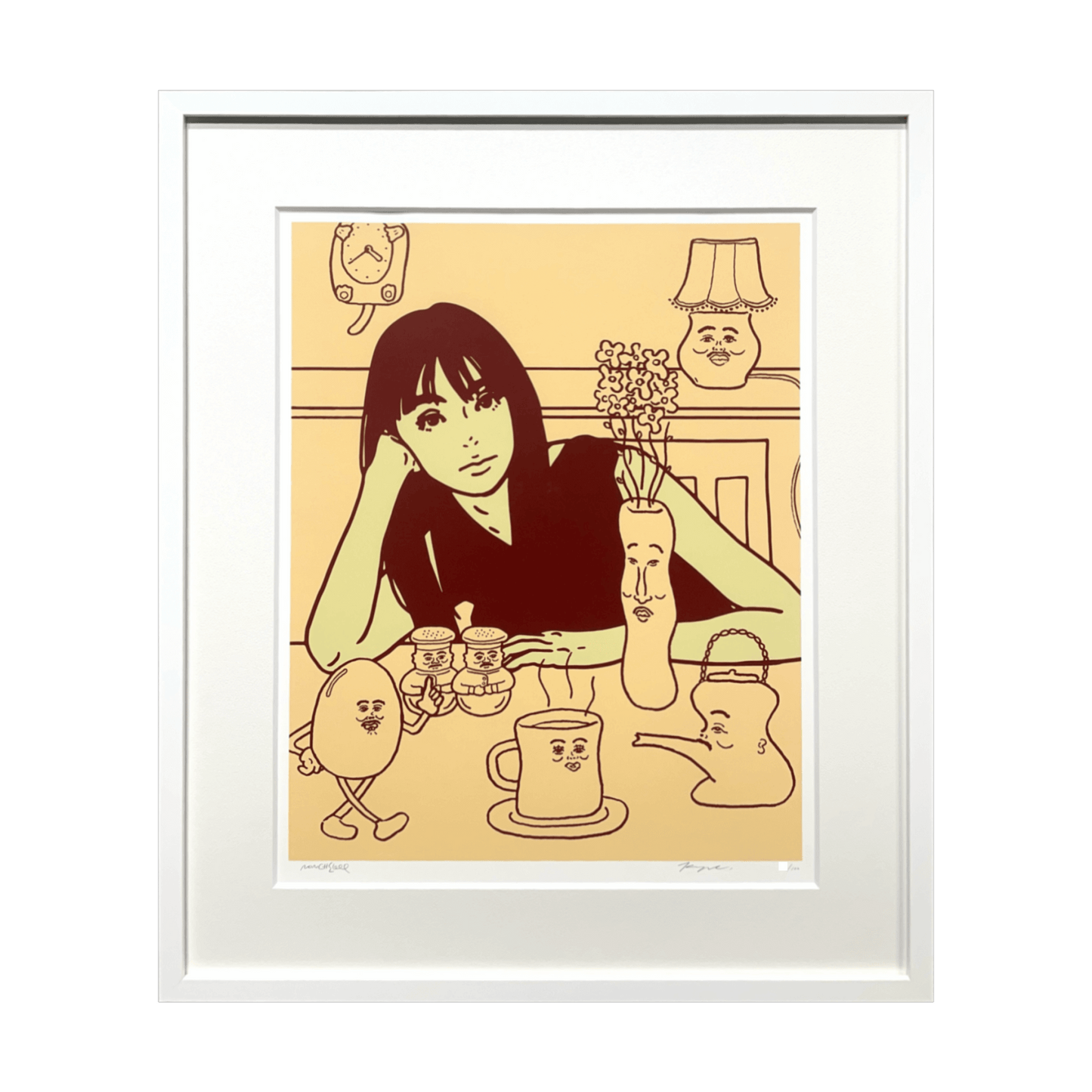 KYNE×NONCHELEEE (キネ×ノンチェリー)「Untitled, 2023 (Beige)」ART