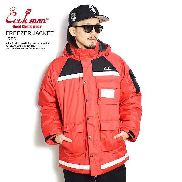 COOKMAN クックマン FREEZER JACKET -RED-