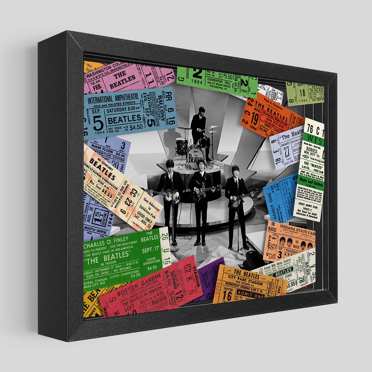 The Beatles 1964 Shadowbox Art | Artovision
