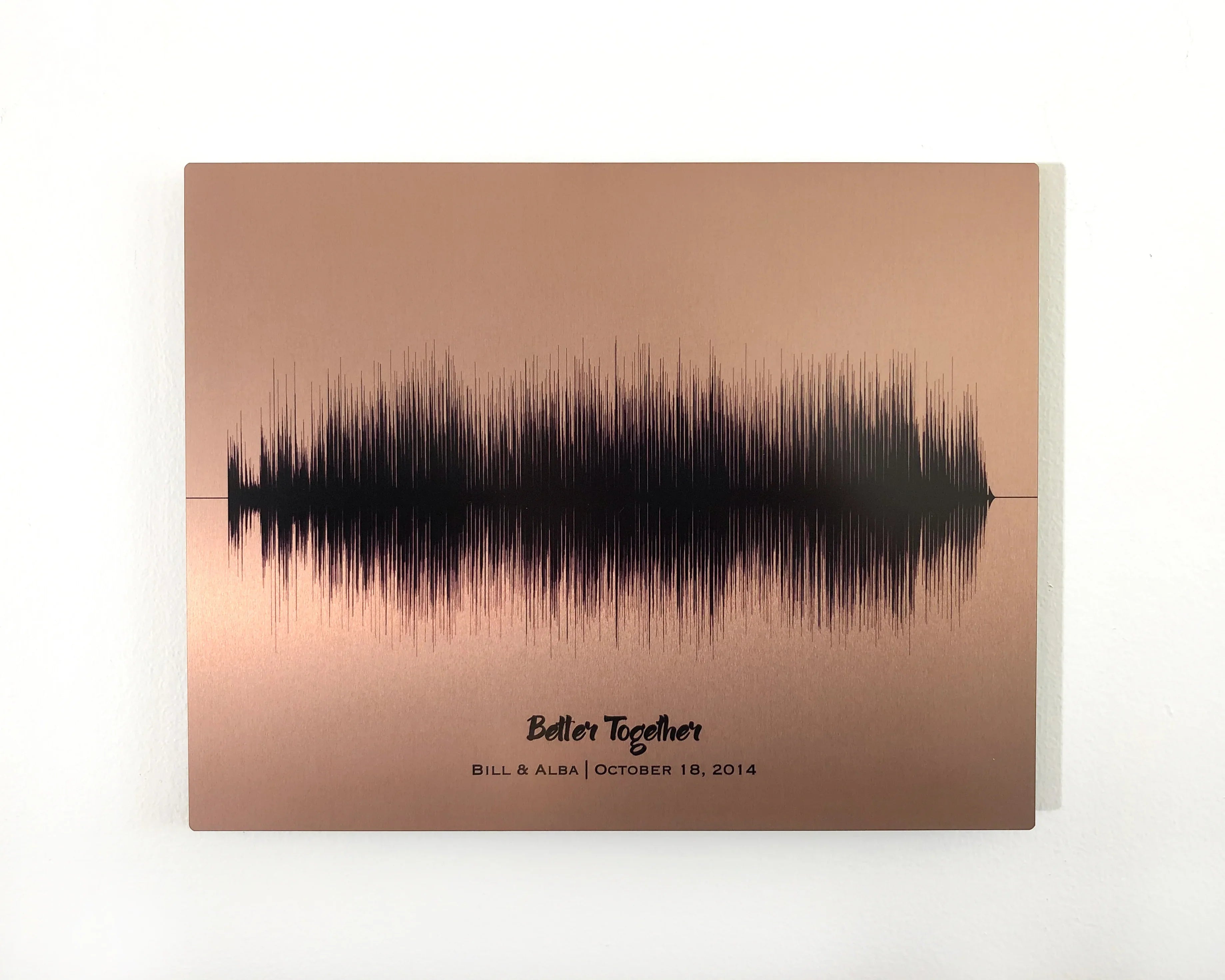 22nd Wedding Anniversary Sound Wave Art – Artsy Voiceprint