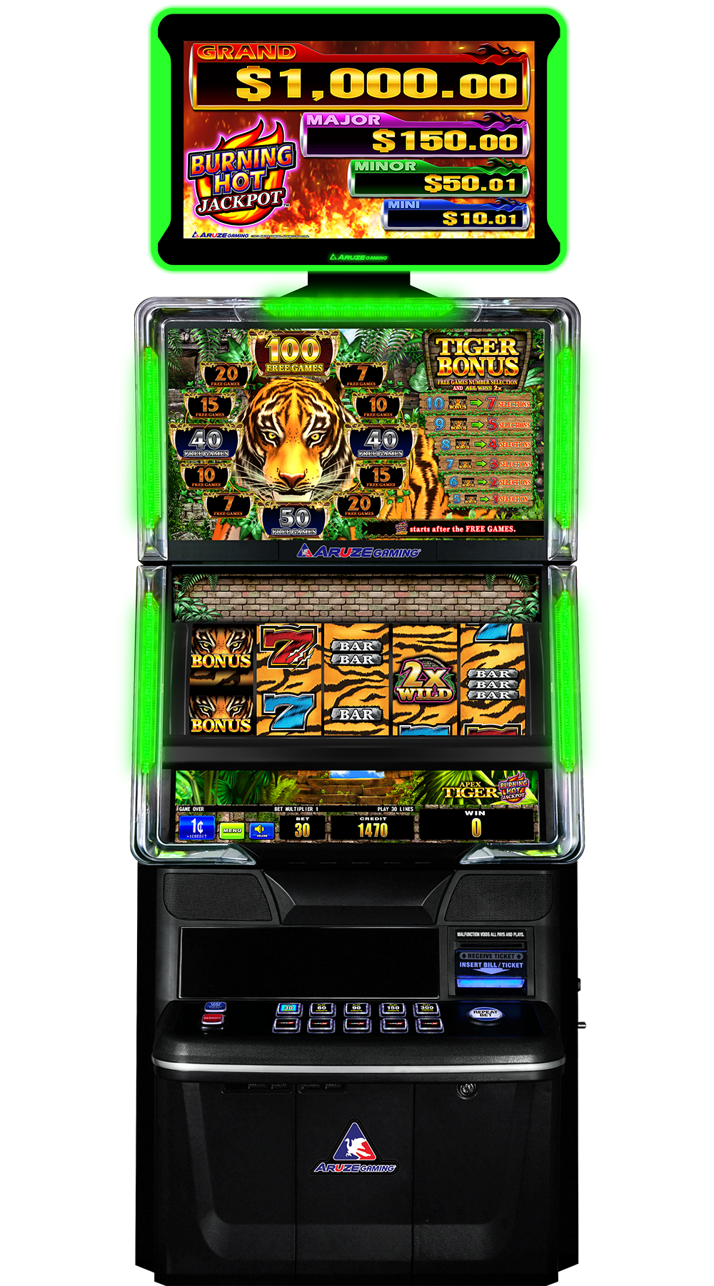Burning Hot Jackpot™ – Aztec Sol - Aruze Gaming