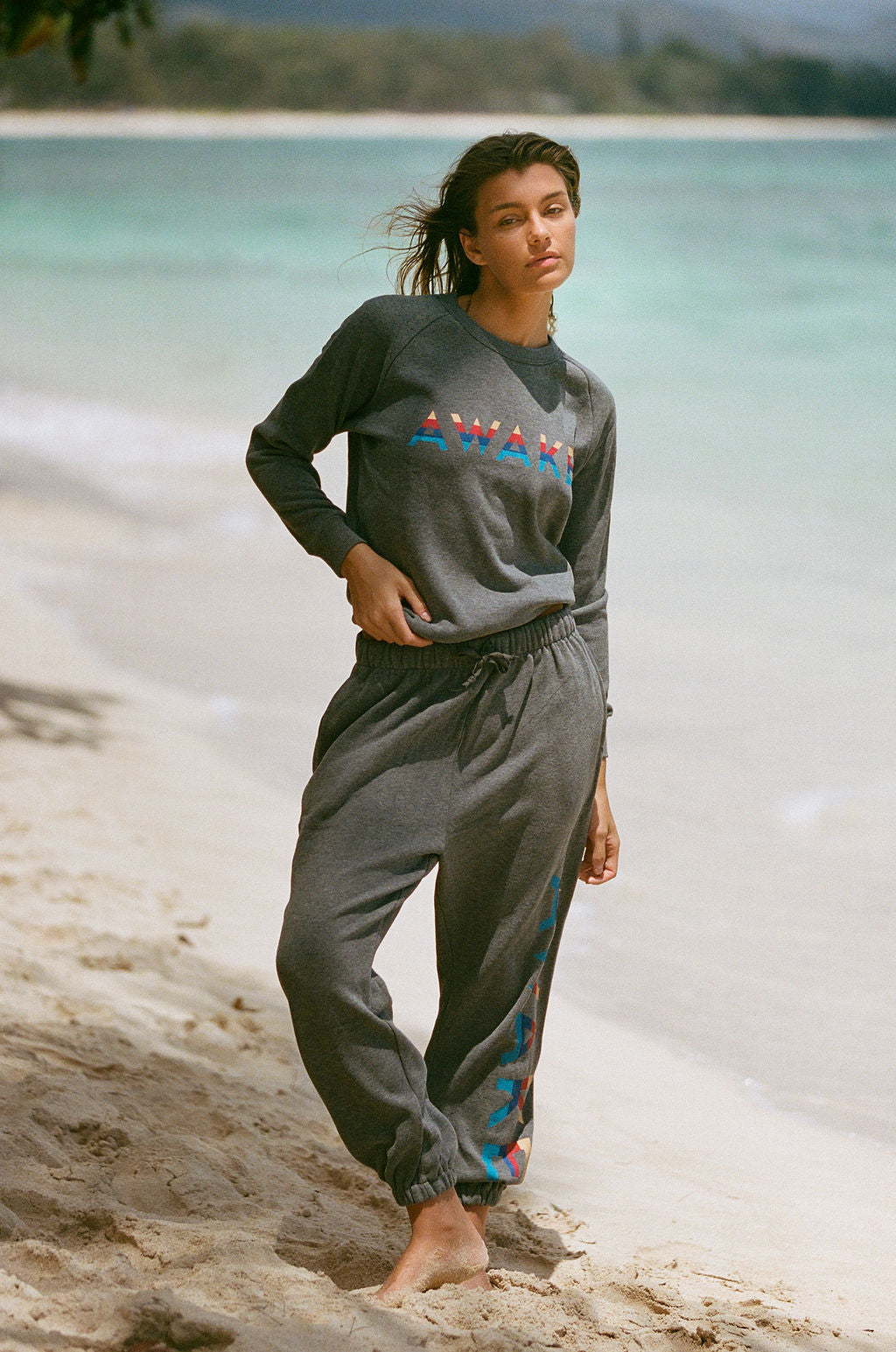 AWAKE LOGO SWEAT PANTS / WOMEN - GRAY – AWAKE Official Web