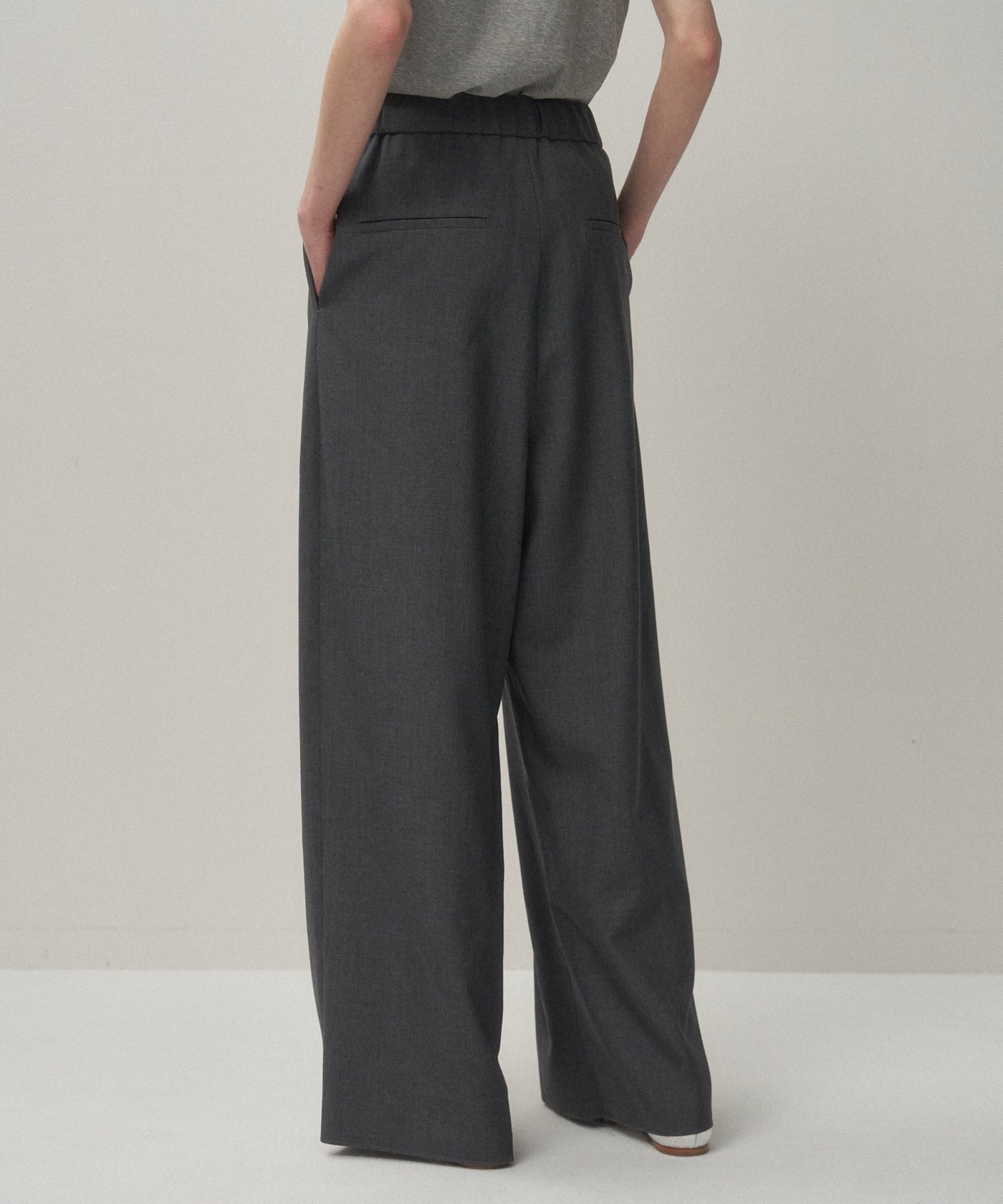 WOOL TROPICAL | WIDE EASY PANTS – ATON | エイトン