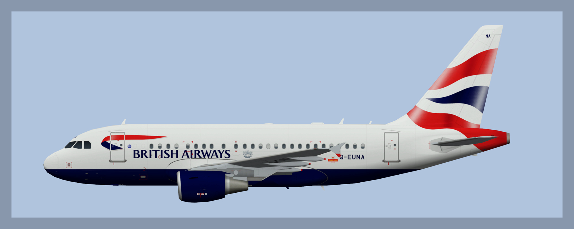 British Airways Airbus A318 2019 V2 – ATCO Repaints