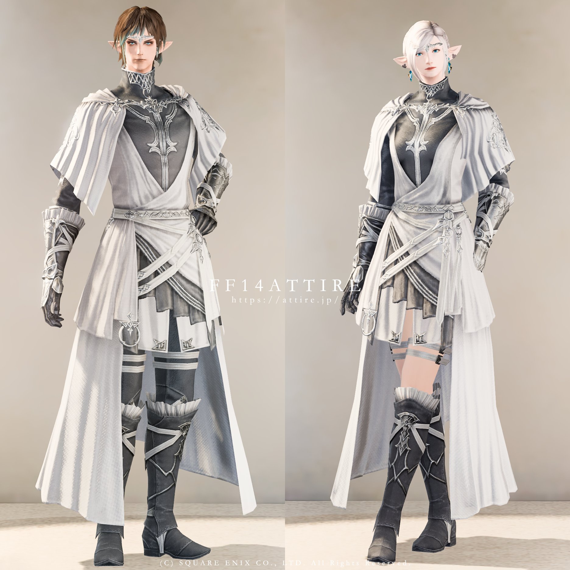 アスフォデロース・ディフェンダー装備｜男女モデル比較＆染色一覧