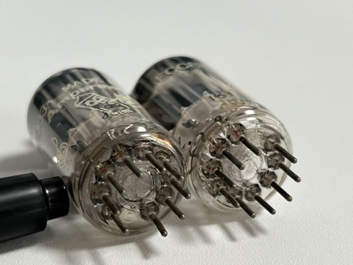 ECC83 AMPEREX BUGLE BOY 笛吹童子 2本 12AX7にて試験済み 真空管