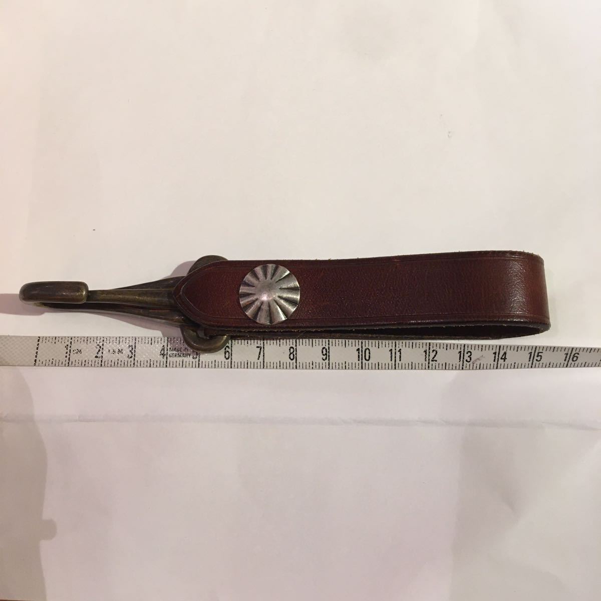 RRL コンチョレザーキーホルダー ラルフローレン ブラウン キーリング