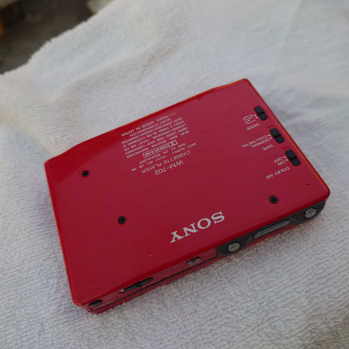 希少】ソニー ウオークマン WM-702 レッド レッド 希少 SONY Walkman