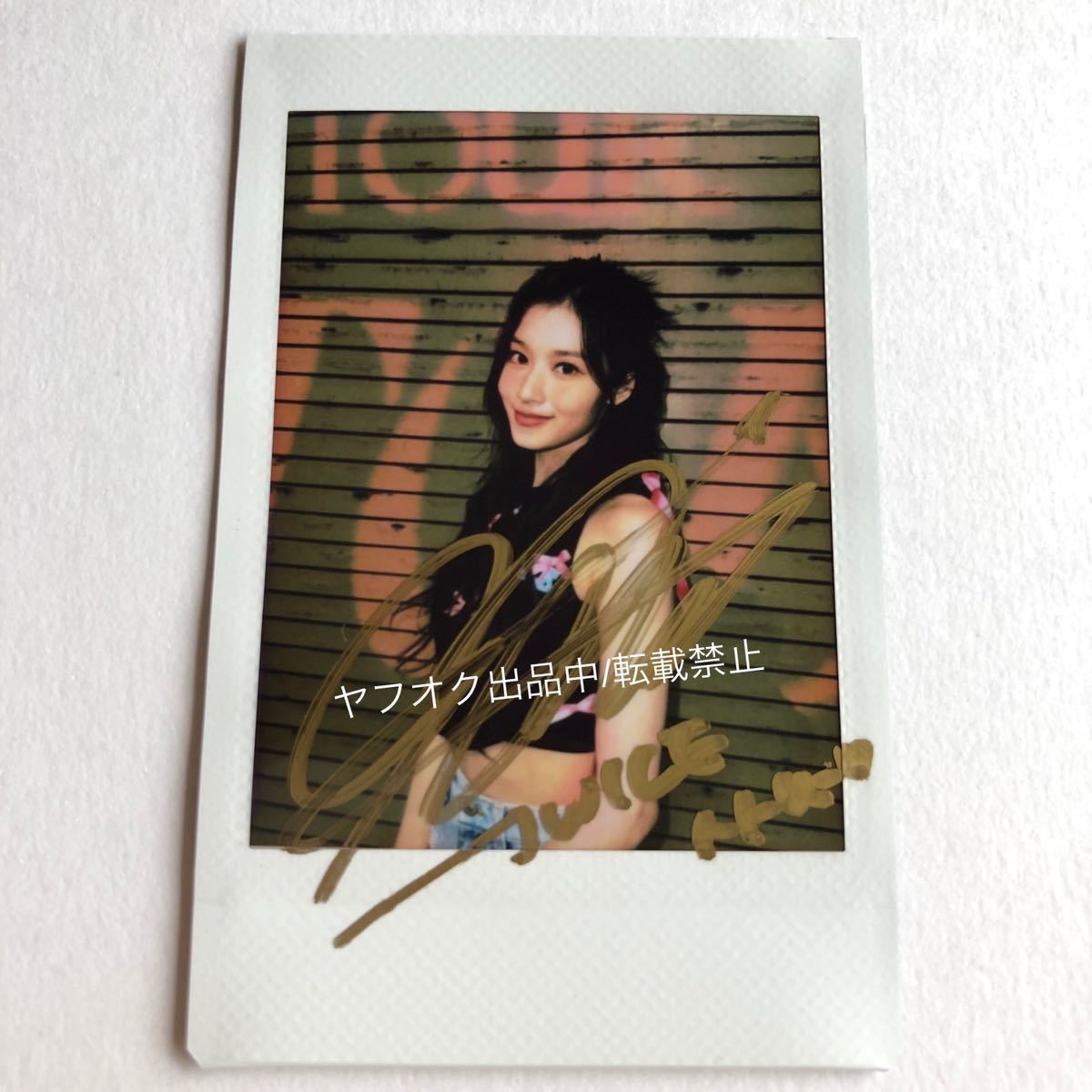 TWICE サナ 直筆サイン ワイドチェキ Sana Signed Checki TWICE サナ